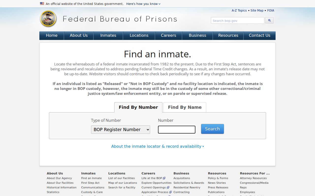 Richmond County federal criminal history prisoner locator